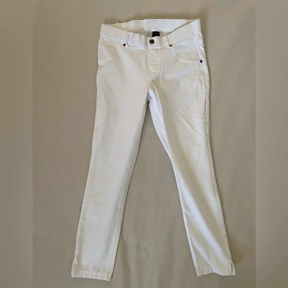 HUE Split Hem Denim Country Capri